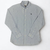 U.S. Polo Assn. Cotton Stripe Shirt - Blue