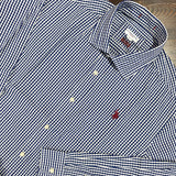 U.S. Polo Assn. Camicia Slim Fit a Quadri - White/Navy