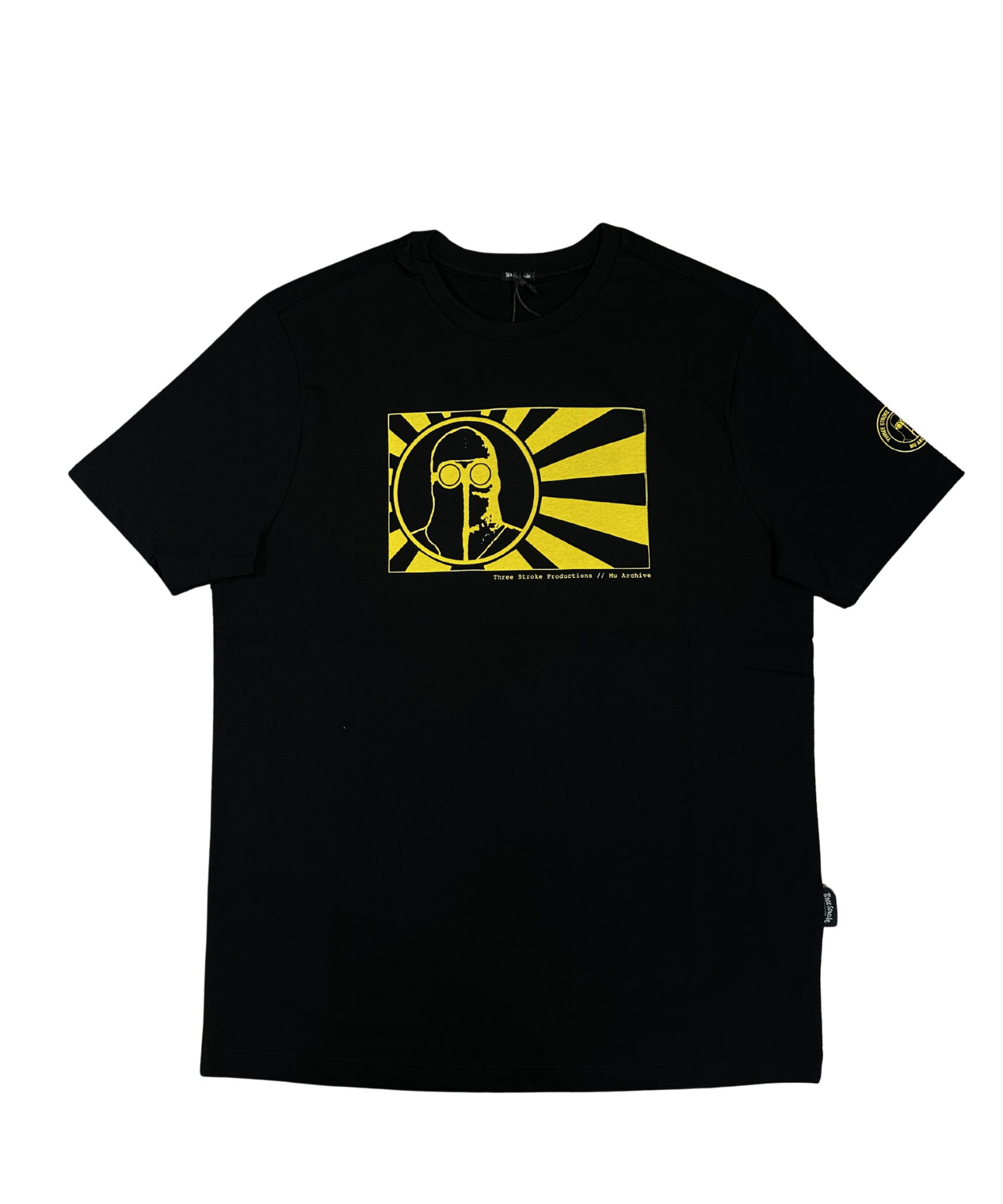 Three-Stroke x MU Archive Warflag T-Shirt - Black