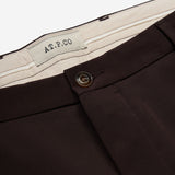 AT.P.CO Pantalone Chino Slim Fit in Tessuto Tecnico - Chocolate