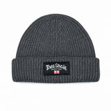 Three-Stroke Angler Beanie - Grey