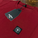 Three-Stroke Minimum T-Shirt - Claret