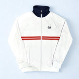 Sergio Tacchini Dallas Track Top - White/Maritime Blue/Adrenaline Rush