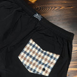 Aquascutum Active Beach Check Pocket Swimshort - Black