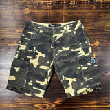 Three-Stroke Combat Camo Cargo Shorts - Jungle
