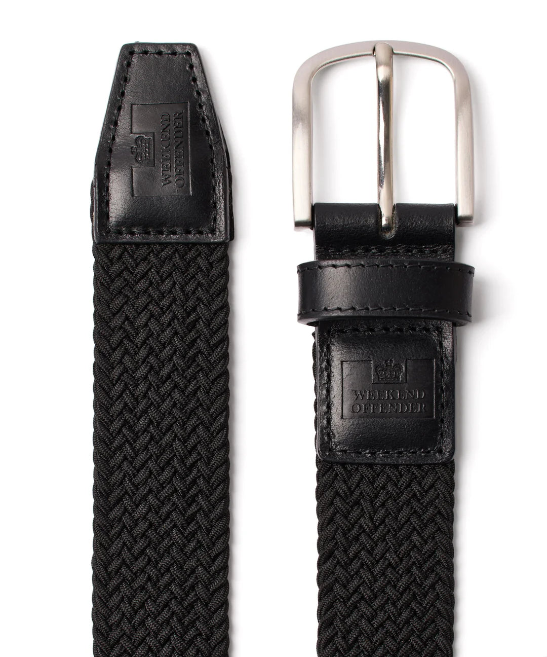 Weekend Offender Boxed Woven Belt - Black