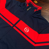 Sergio Tacchini Damarindo Track Top - Maritime Blue/Adrenaline Rush