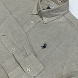 U.S. Polo Assn. Slim Fit Linen Shirt - Ivory