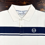 Sergio Tacchini Young Line Polo Shirt - Gardenia/Maritime Blue