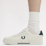 Fred Perry B722 Leather Shoes - Porcelain