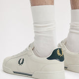 Fred Perry B722 Leather Shoes - Porcelain