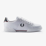 Fred Perry B722 Leather Shoes - White/Navy