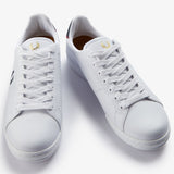 Fred Perry B722 Leather Shoes - White/Navy