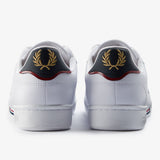 Fred Perry B722 Leather Shoes - White/Navy