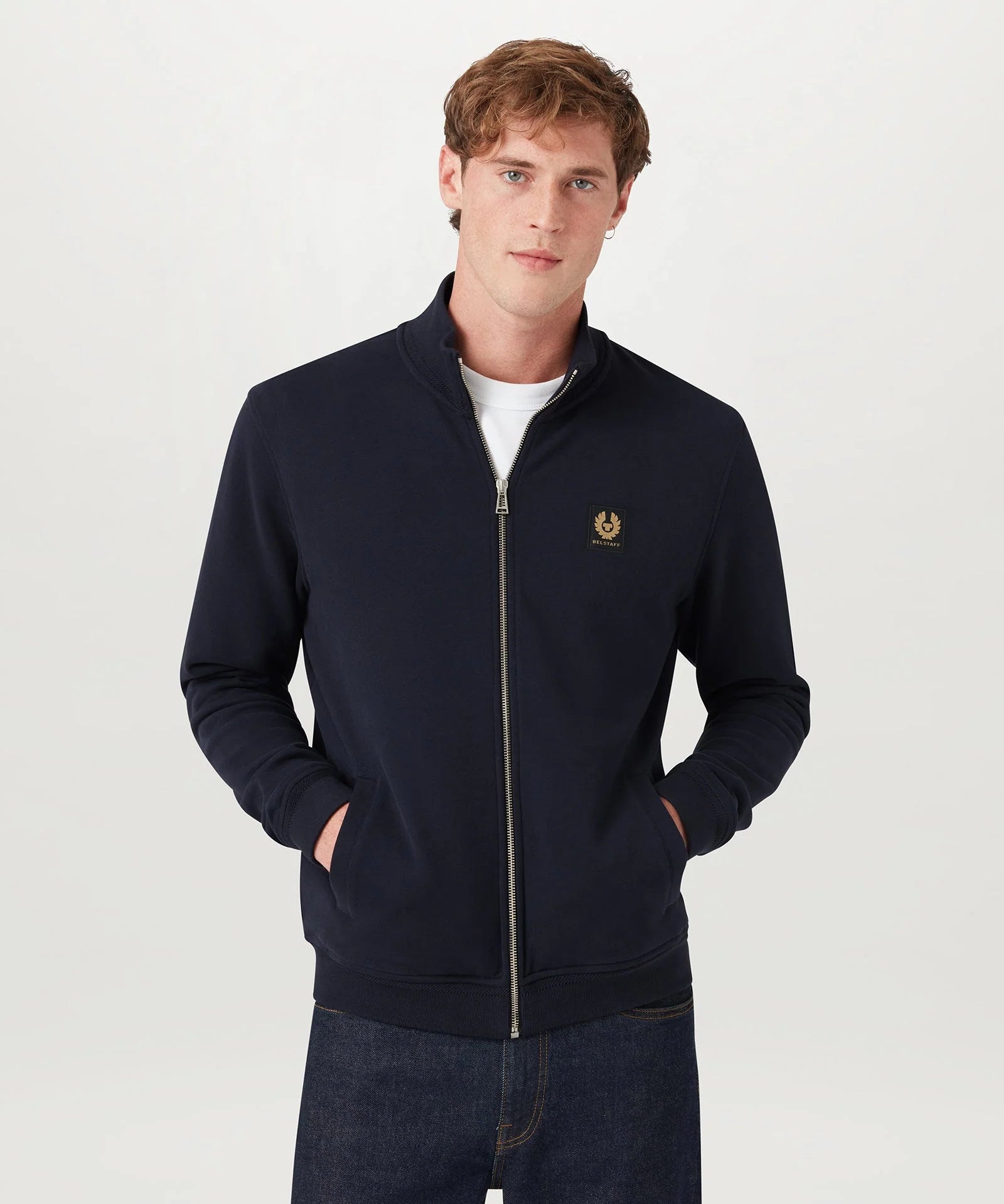 BELSTAFF Full Zip Sweatshirt - Dark Ink