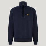 BELSTAFF Quarter Zip Sweatshirt - Dark Ink