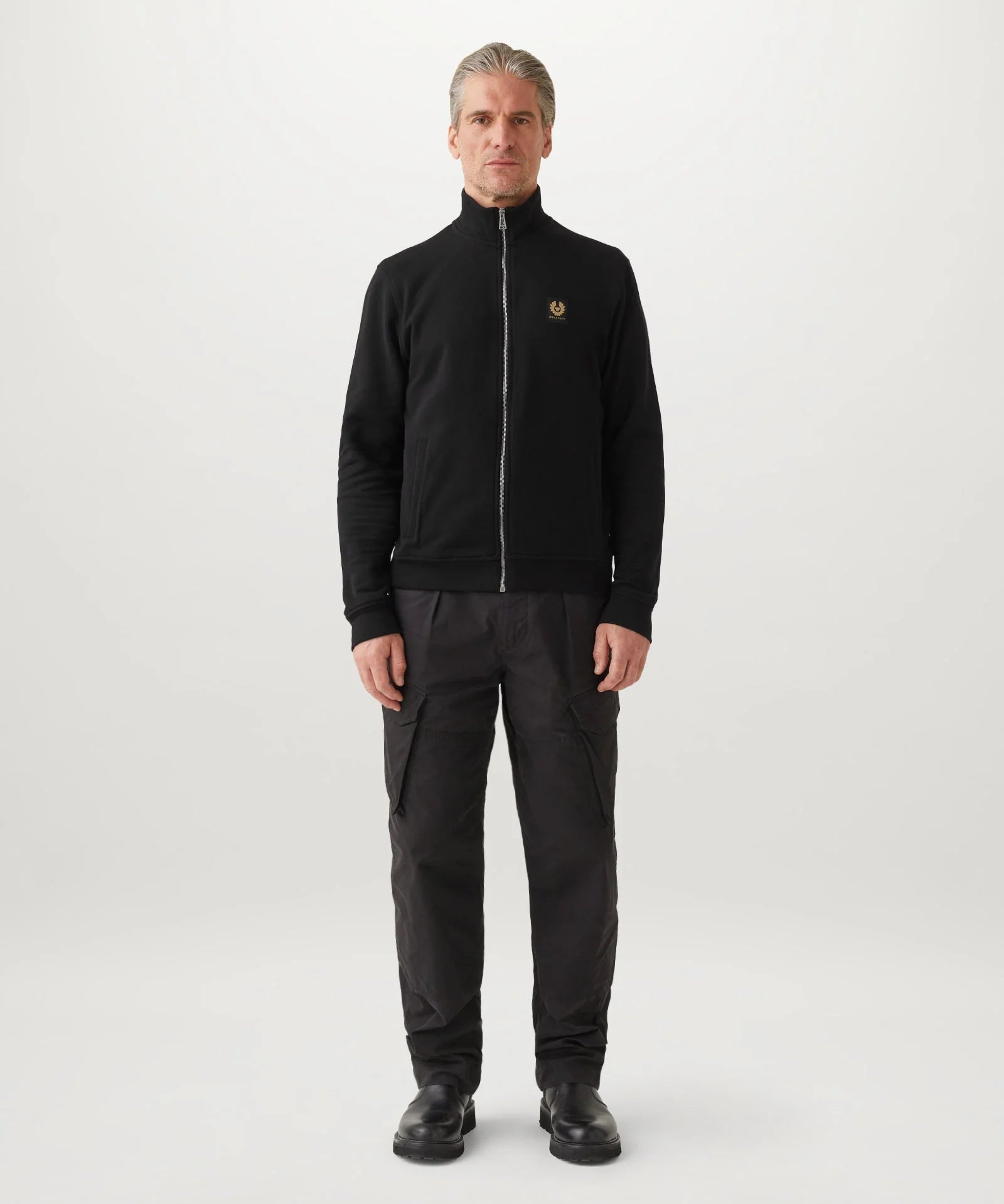 BELSTAFF Full Zip Sweatshirt - Black