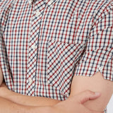 Ben Sherman Short Sleeve Signature House Check Shirt - Red