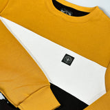 Three-Stroke Oswald Crew Sweatshirt - Mustard