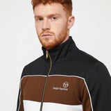 Sergio Tacchini Spiga Track Top - Black/Potting Soil/Gardenia