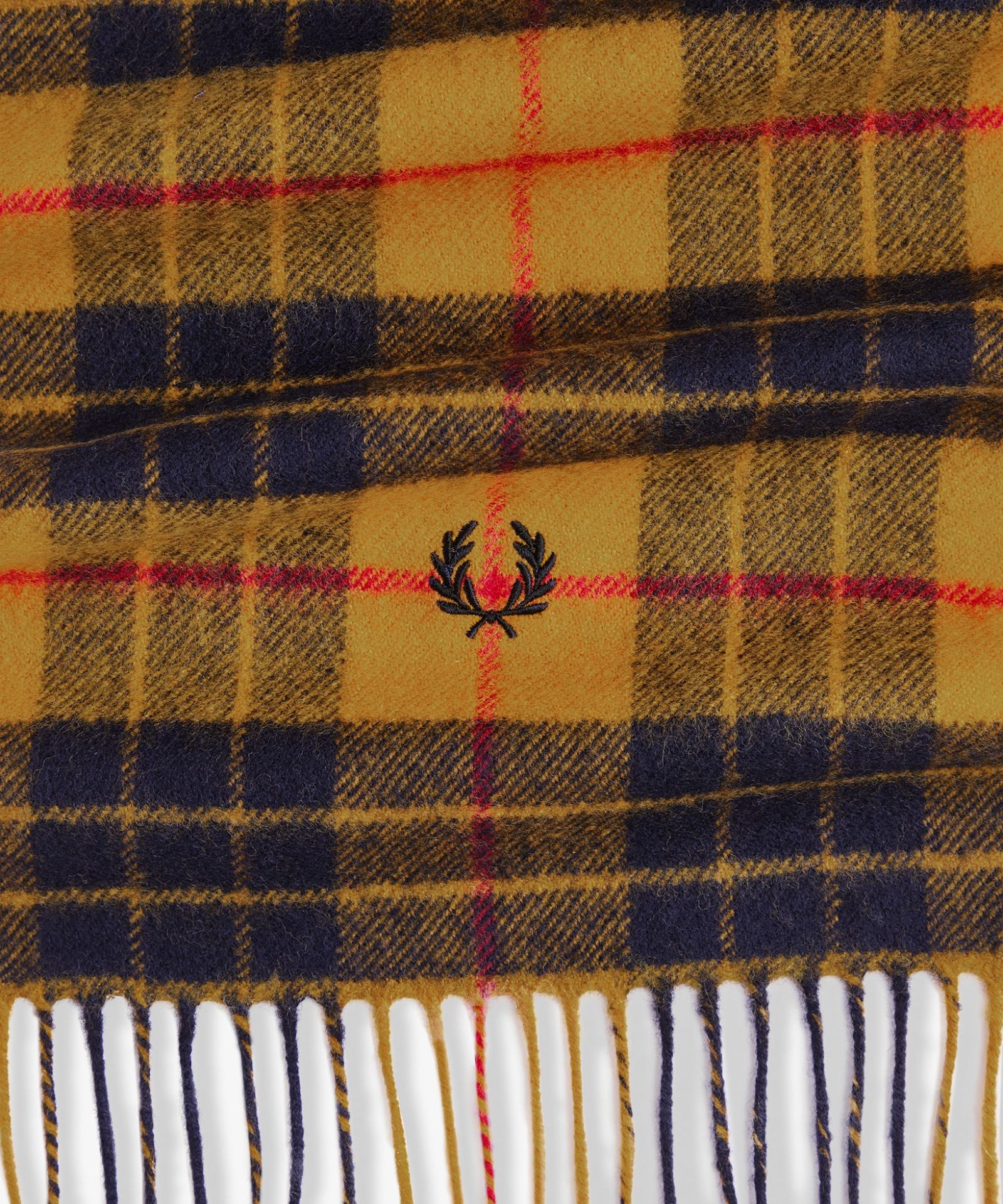 Fred Perry Lambswool Scarf - Gold