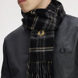 Fred Perry Lambswool Scarf - Black/Champagne