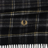 Fred Perry Lambswool Scarf - Black/Champagne