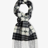 Fred Perry Lambswool Tartan Scarf - Snow White