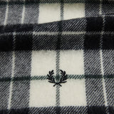 Fred Perry Lambswool Tartan Scarf - Snow White