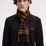 Fred Perry Lambswool Tartan Scarf - Shadedstone