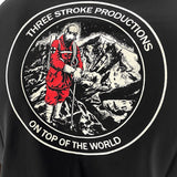 Three-Stroke Top of the World T-Shirt - Black