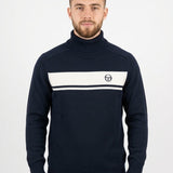 Sergio Tacchini Damarindo Knit Turtle Neck - Maritime Blue/Gardenia