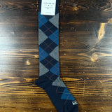In The Box Argyle Socks - Blu/Grigio Scuro