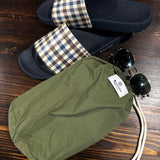 Aquascutum Active Beach Check Pocket Swimshort - Army Green