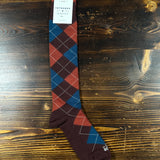 In The Box Argyle Socks - Marrone/Terracotta