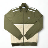 Sergio Tacchini Locchi Track Top - Dark Olive/Gardenia