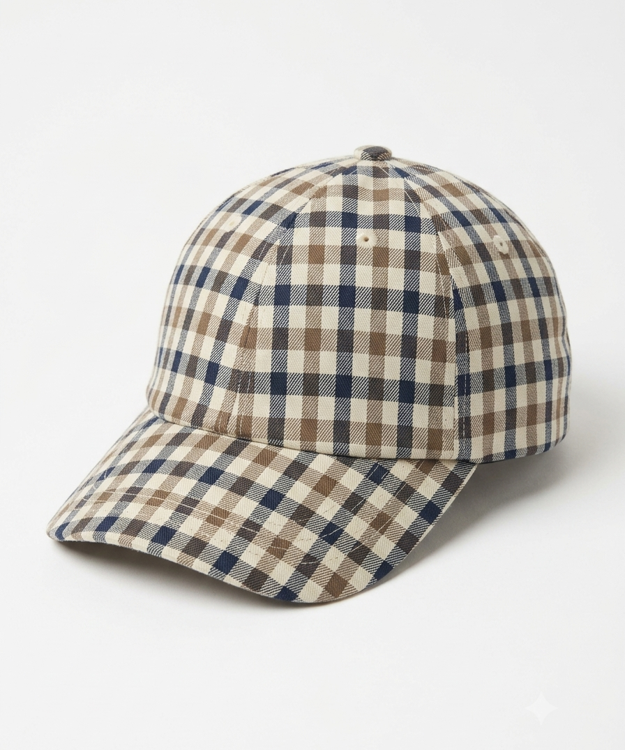 Aquascutum Active Logo Check Baseball Cap