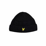 Lyle & Scott Ribbed Beanie - Black