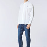 U.S. Polo Assn. Camicia in Popeline di Cotone - White