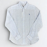 U.S. Polo Assn. Linen Stripe Shirt - Sky