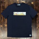 Andy Capp Beach T-Shirt - Navy