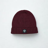 Three-Stroke Seawolf Beanie - Burgundy