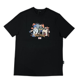 Three-Stroke Fight Club T-Shirt - Black