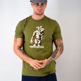 Three-Stroke x MU Archive From Father To Son T-Shirt - Moss Green