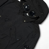 C.P. Company Flatt Nylon Mixed Button Lens Jacket - Black
