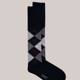 IN THE BOX Argyle Socks - Black/Grey