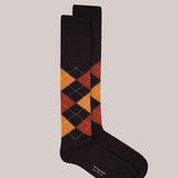 IN THE BOX Argyle Socks - Brown/Gold