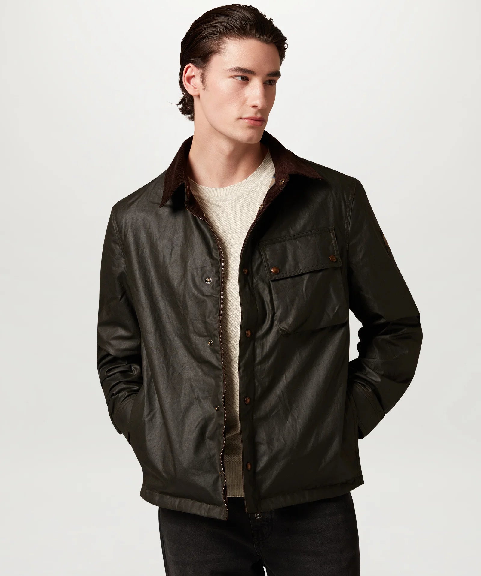 BELSTAFF Ground Waxed Jacket - Faded Olive