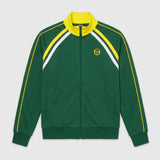 Sergio Tacchini Ghibli Piquet Track Top - Pine Needle/Lemon