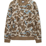 Weekend Offender Difranco Camo Jumper - Tobacco